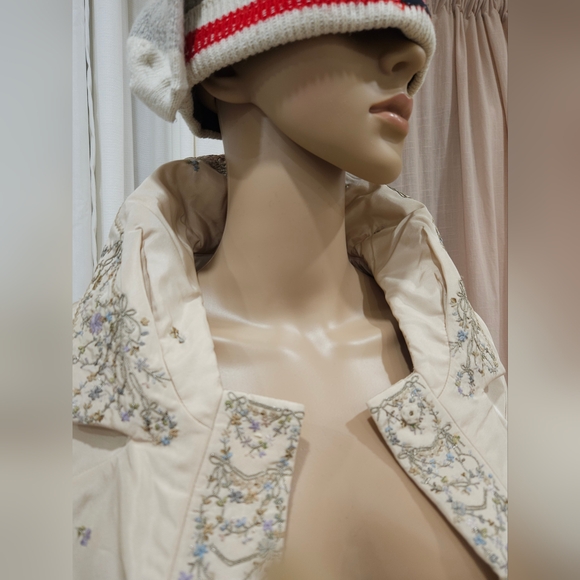 NWOT Rare Vintage Hand-Embroidered Gown/ Dress/ Coat By SHIATZY CHEN - Picture 5 of 16